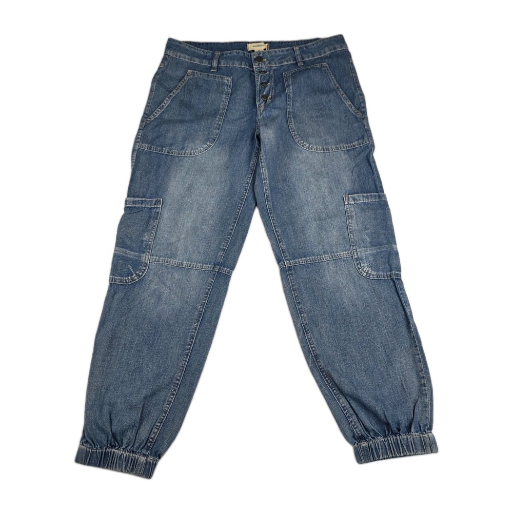 Sundance Jeans Womens Size P4 Jolienne Lightweight Denim Cargo Jogger Pants